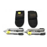 Lot, 2 Gerber muti tools with sheaths