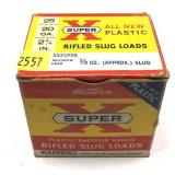 Western 20 Ga. 2 3/4" rifled slug loads, 25 Rds.