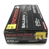 Box of .245 WIN 55-grain Winchester fragmenting