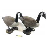Lot, pair of standing goose plastic decoys