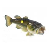 Bass fish mount, 13" L