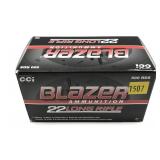 Brick of 500 .22 LR CCI Blazer cartridges,