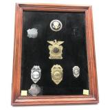 Lot, assorted badges, 3-Panama NY, 1-Harmony NY,