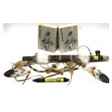 Lot, Native American style decorative stick, 17" L