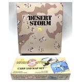 Lot, binder of Desert Storm trading cards