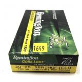 Box of .30-06 SPRG 150-grain Remington