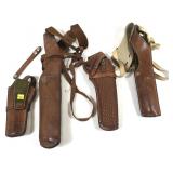 Lot, assorted brown holsters, includes Bianchi