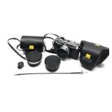 Yashica Electro 35 camera with lenses