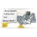 Lot, 10 P-38 Survival can openers