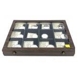 Collection of 12 .999 Silver Proof "The History