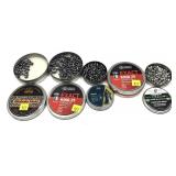 Lot: .25 Cal Air Pellets, 1 full, 4 partials