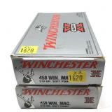 x2- Boxes of .458 WIN Mag. 510-grain SP