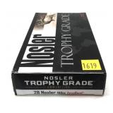 Box of .28 Nosler 160-grain Accu-Bond Nosler