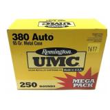Mega-Pack of 250 rounds .380 Auto 95-grain