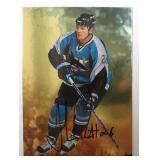 Shawn Burr autograph on 1999 " In the Game" card