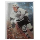 Luc Robitaille autograph on "In the Game" card #61
