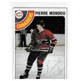 Pierre Mondou autograph on 1978 Topps Card #102