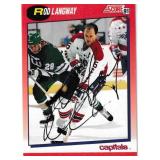 Rod Langway autograph on Score 1991 Card #228
