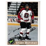 Grant Marshall autograph on 1992 Classic Games