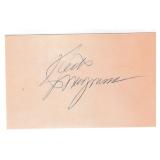 Keith Magnuson autograph on 3x5 card