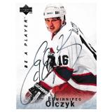 Ed Olczyk autograph on 1996 Upper Deck Card #S141
