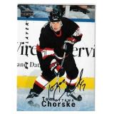 Tom Chorske autograph on Upper Deck 1996 Card