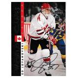 Ed Jovanovski autograph on Upper Deck 1996 Card