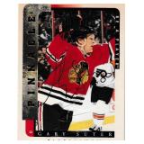 Gary Suter autograph on Pinnacle 1997 card #180