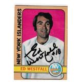 Ed Westfall autograph on O-Pee-Chee card #104,