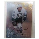 Travis Green autograph on 1998 "In the Game" card