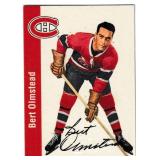 Bert Olmstead autograph on Parkhurst Card #71