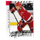 Geoff Sanderson autograph on 1998 Pinnacle Card