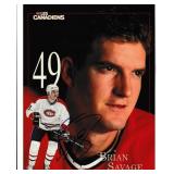 Lot, Brian Savage autograph on 8x10 photo;