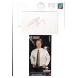 Lot, Butch Goring autograph on 3x5 card; autograph