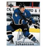 Calle Johansson autograph on 1996 Upper Deck card