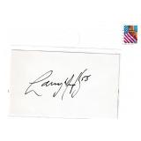 Larry Murphy autograph on 3x5 card w/envelope