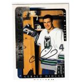 Gerald Diduck autograph on Pinnacle 1997 card