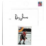Lot, Doug Jarvis autograph on 3x5 card; autograph
