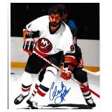 Clark Gillies autograph on 8x10 photo