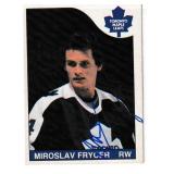 Miroslav Frycer autograph on 1985 O-Pee-Chee