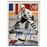 Mike Foligno autograph on 1993 Topps Card #262