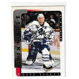 Dave Ellett autograph on Pinnacle 1997 card #177