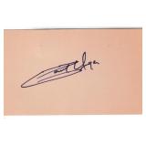 Gary Unger autograph on 3x5 card