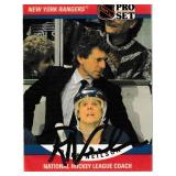 Roger Neilson autograph on 1990 Pro Set Card #672