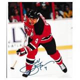 Lot, Scott Stevens autograph on 8x10 photo;