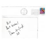 Dave Andreychuk autograph on 3x5 card w/ envelope