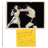 Lot, autograph on 5x7 photo front & back;