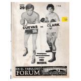 Pipino Cuevas vs Scott Clark program from the