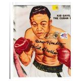 Lot, Kid Gavilan autograph on photo of 8x10