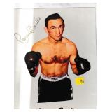 Carman Basilio autograph on 8x10 photo